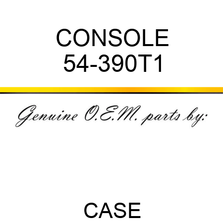 CONSOLE 54-390T1
