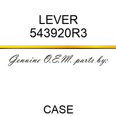 LEVER 543920R3