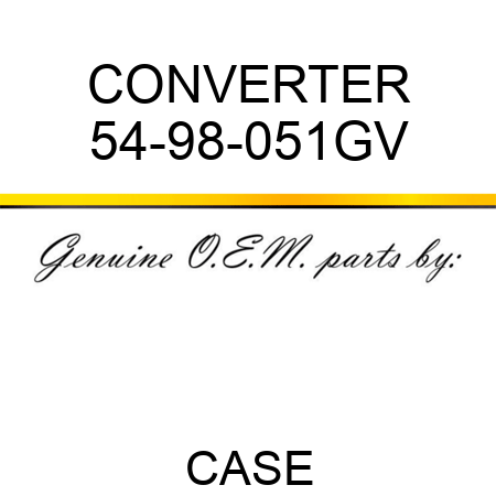 CONVERTER 54-98-051GV