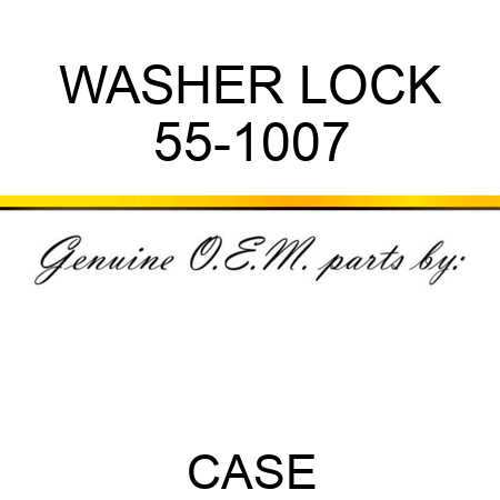 WASHER, LOCK 55-1007