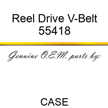 Reel Drive V-Belt 55418