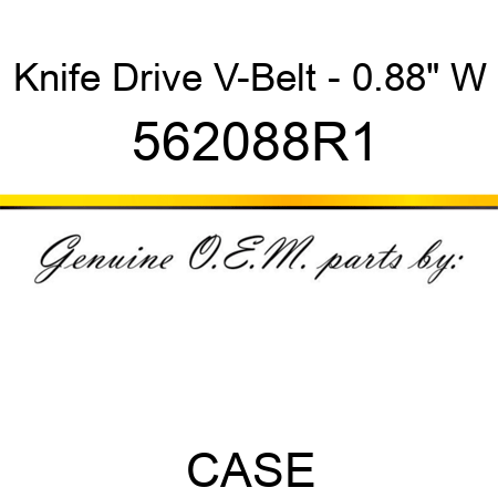 Knife Drive V-Belt - 0.88" W 562088R1
