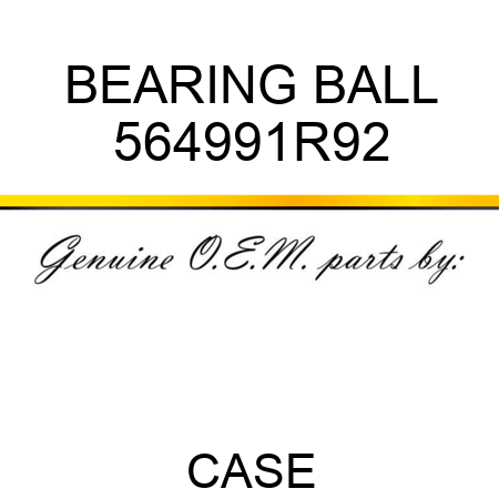 BEARING, BALL 564991R92