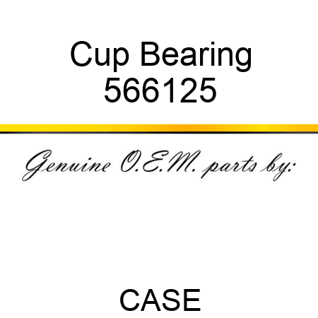Cup Bearing 566125