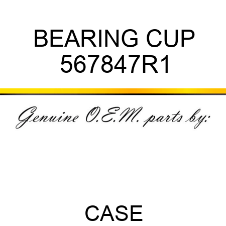 BEARING, CUP 567847R1