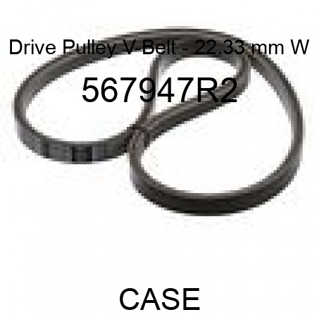 Drive Pulley V-Belt - 22.33 mm W 567947R2