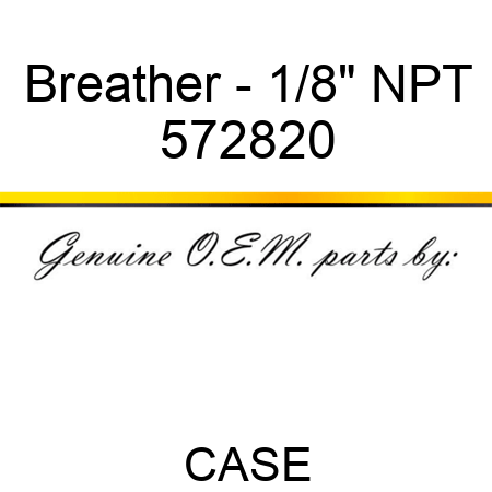 Breather - 1/8" NPT 572820
