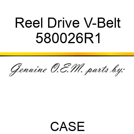Reel Drive V-Belt 580026R1