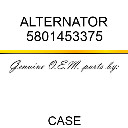 ALTERNATOR 5801453375