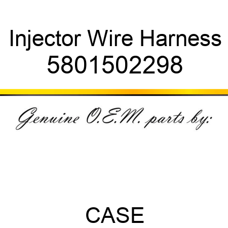 Injector Wire Harness 5801502298