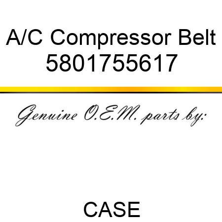 A/C Compressor Belt 5801755617