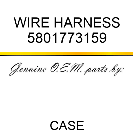 WIRE HARNESS 5801773159