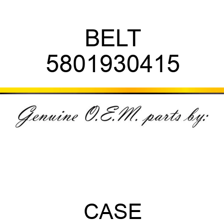 BELT 5801930415