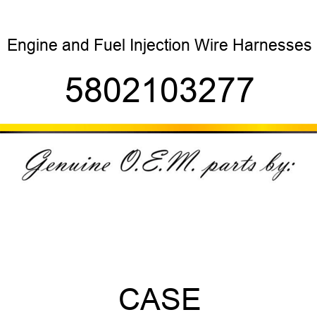 Engine and Fuel Injection Wire Harnesses 5802103277