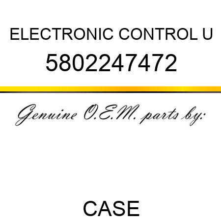 ELECTRONIC CONTROL U 5802247472