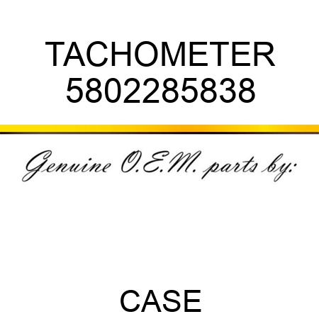 TACHOMETER 5802285838