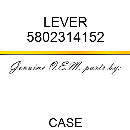 LEVER 5802314152