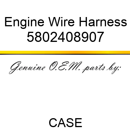 Engine Wire Harness 5802408907