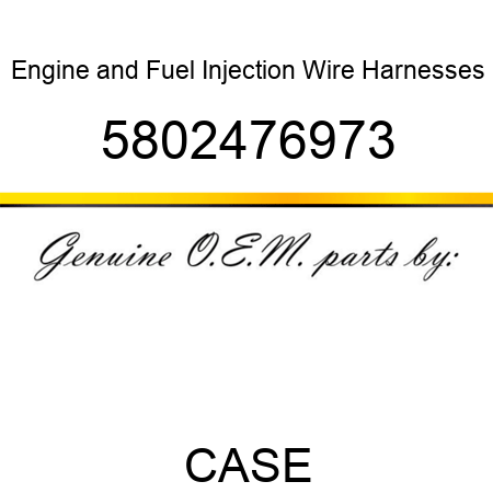 Engine and Fuel Injection Wire Harnesses 5802476973
