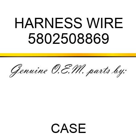 HARNESS, WIRE 5802508869