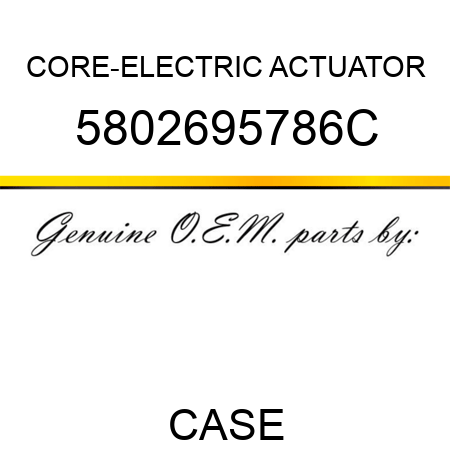 CORE-ELECTRIC ACTUATOR 5802695786C