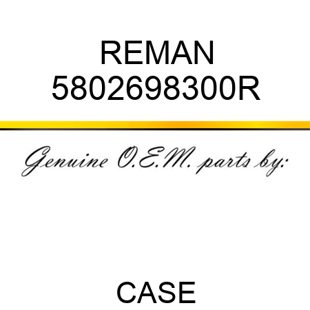 REMAN 5802698300R