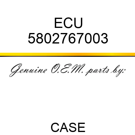 ECU 5802767003