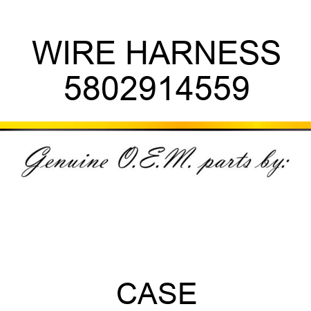 WIRE HARNESS 5802914559
