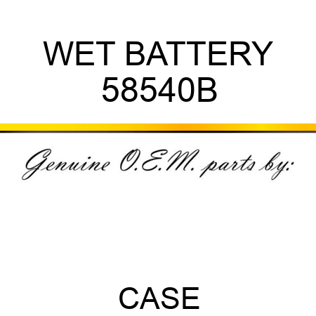 WET BATTERY 58540B