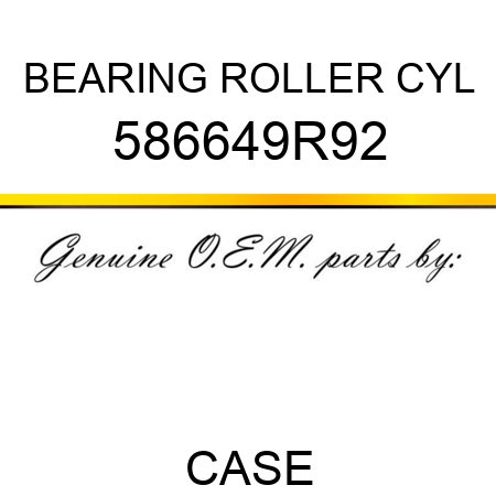 BEARING, ROLLER, CYL 586649R92