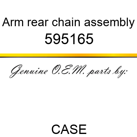Arm rear chain assembly 595165