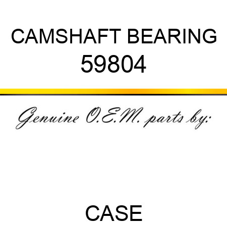 CAMSHAFT BEARING 59804