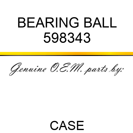 BEARING, BALL 598343