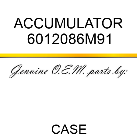 ACCUMULATOR 6012086M91