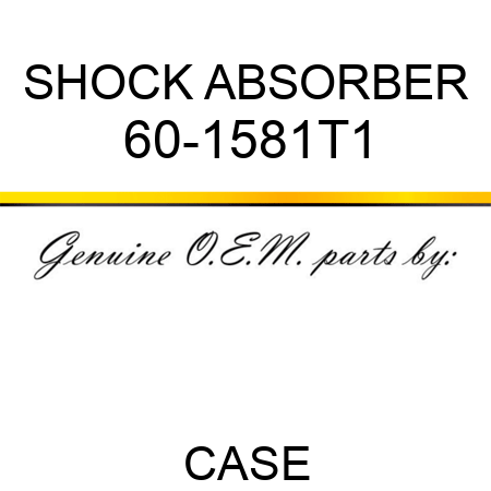 SHOCK ABSORBER 60-1581T1
