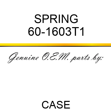 SPRING 60-1603T1