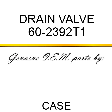DRAIN VALVE 60-2392T1
