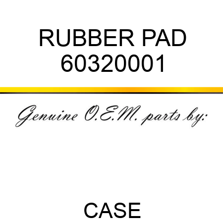 RUBBER PAD 60320001