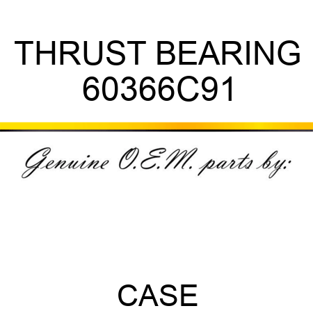 THRUST BEARING 60366C91