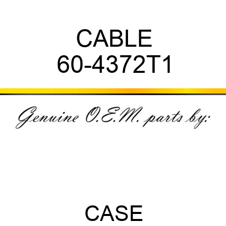 CABLE 60-4372T1