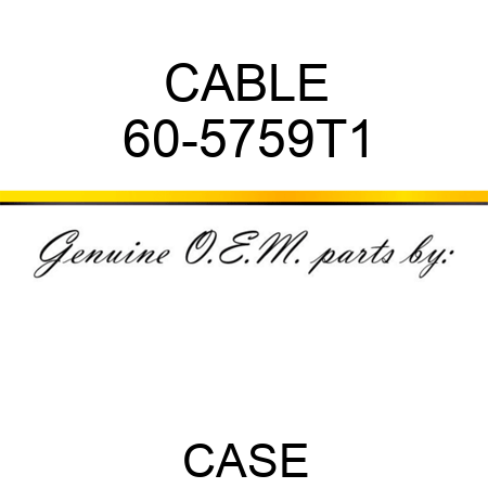 CABLE 60-5759T1