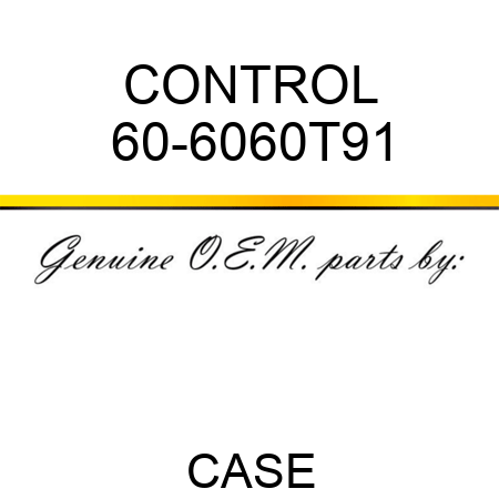 CONTROL 60-6060T91