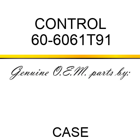 CONTROL 60-6061T91