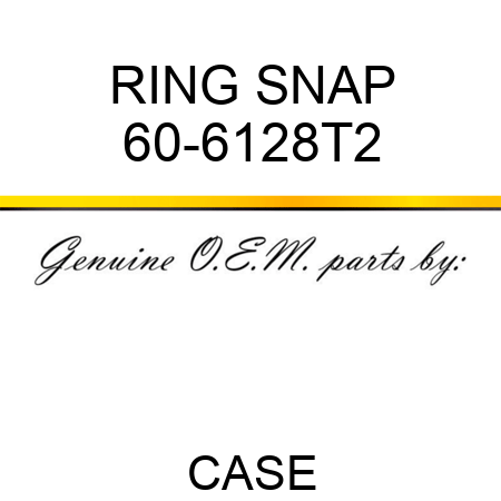 RING, SNAP 60-6128T2