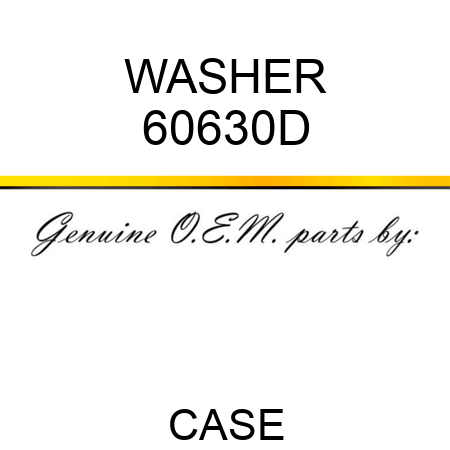 WASHER 60630D