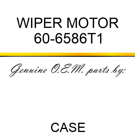 WIPER MOTOR 60-6586T1