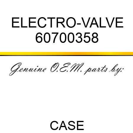 ELECTRO-VALVE 60700358