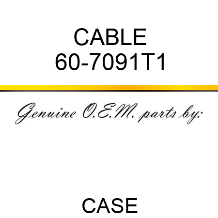 CABLE 60-7091T1