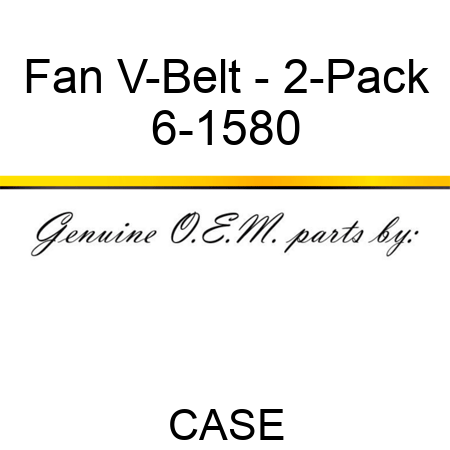 Fan V-Belt - 2-Pack 6-1580