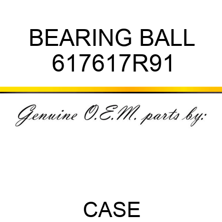 BEARING, BALL 617617R91